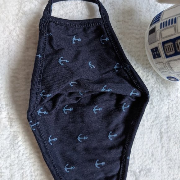 Set 4 Antibacterial Cotton Masks, Anchor design - Picture 4 of 6